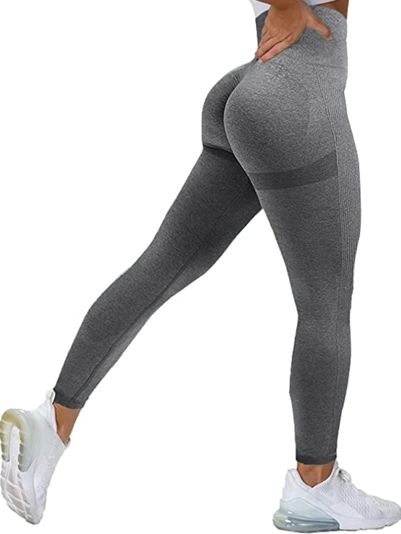 Women Seamless Workout Leggings High Waist Push up Leggings Ladies Sexy Gym Legging Fashion Black Sports Leggings