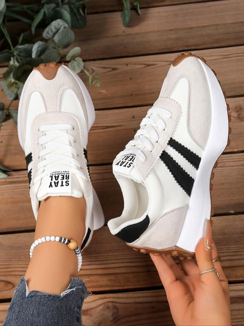 Spring & Fall Trendy Sport Shoes, Pointed Toe Asymmetrical Design, Medium Width, Rubber Sole, Casual Low Top, All-Season Comfort