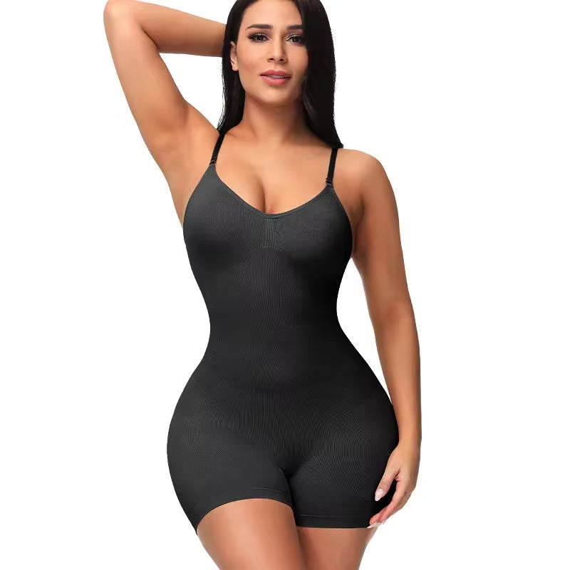 Original High Elastic Bodysuit for Women Tummy Control Shapewear Seamless Sculpting Thong Body Shaper Slimmer Slimming Tank Top